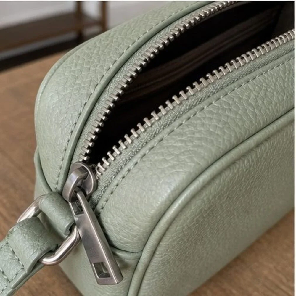 Olive Quilted Crossbody Bag